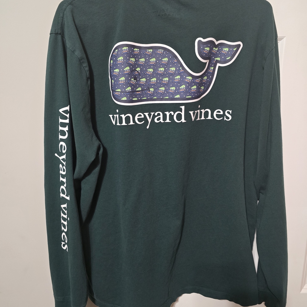 Vineyard Vines Mens Green Long Sleeve Shirt
